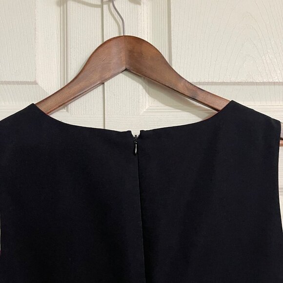 Isaac Mizrahi For Target Womens Black Sleeveless Vneck Knee Length Dress Size 8 - Picture 4 of 6
